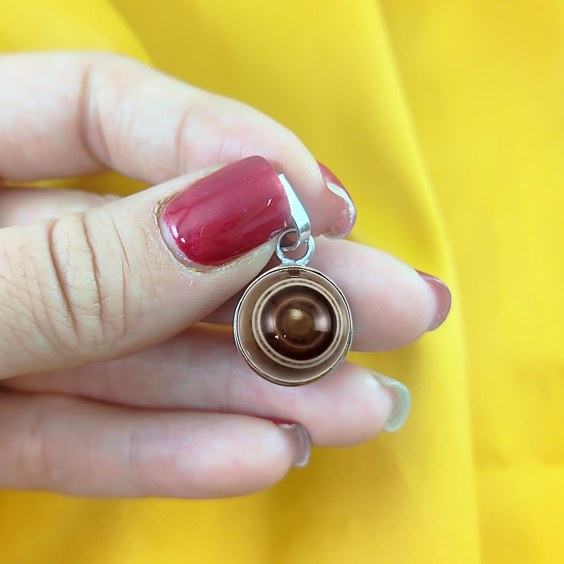 آویز گردنبند نقره مدل بابا غوری کد NG2692