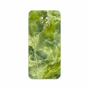 MAHOOT Green Crystal Marble Cover Sticker for Xiaomi Redmi Note 9 Pro