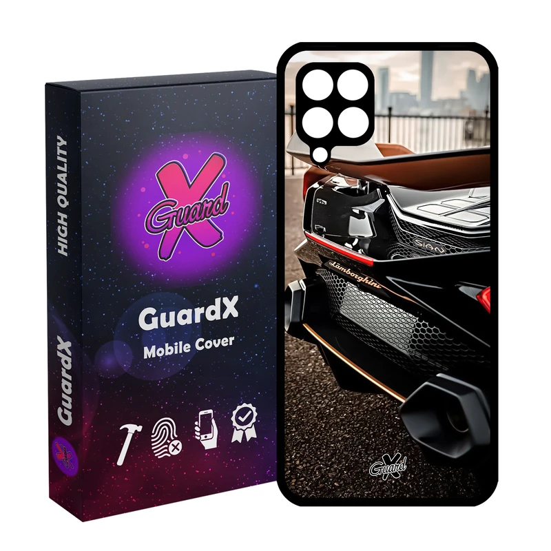 کاور گارد ایکس طرح لامبورگینی مدل Glass10492 مناسب برای گوشی موبایل سامسونگ Galaxy A12/M12/F12