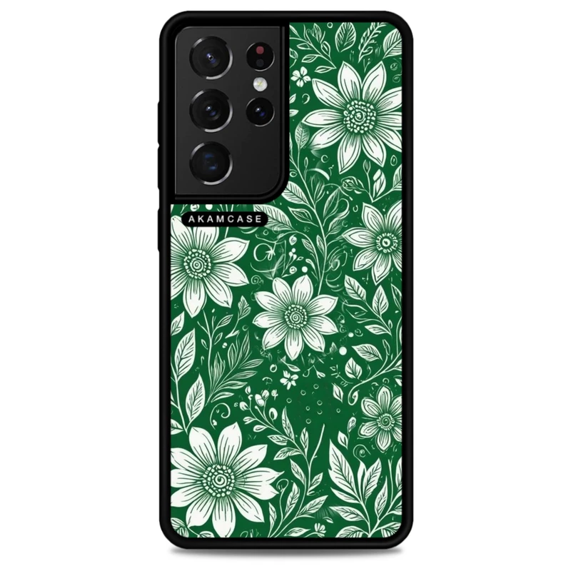 کاور آکام مدل AMC-WSGS21U-FLOWERS-17 مناسب برای گوشی موبایل سامسونگ Galaxy S21 Ultra