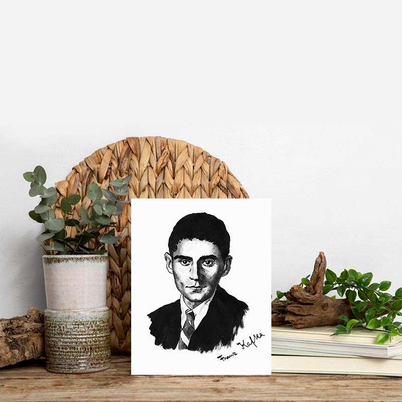 تابلو شاسی طرح فرانتس كافكا مدل ab12