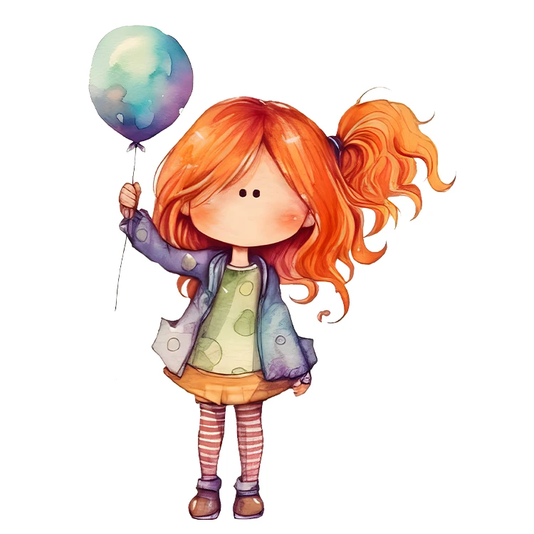 استیکر پارچه و لباس پاد آفرین مدل کارتونی کیوت عروسکی دخترانه کد S5341