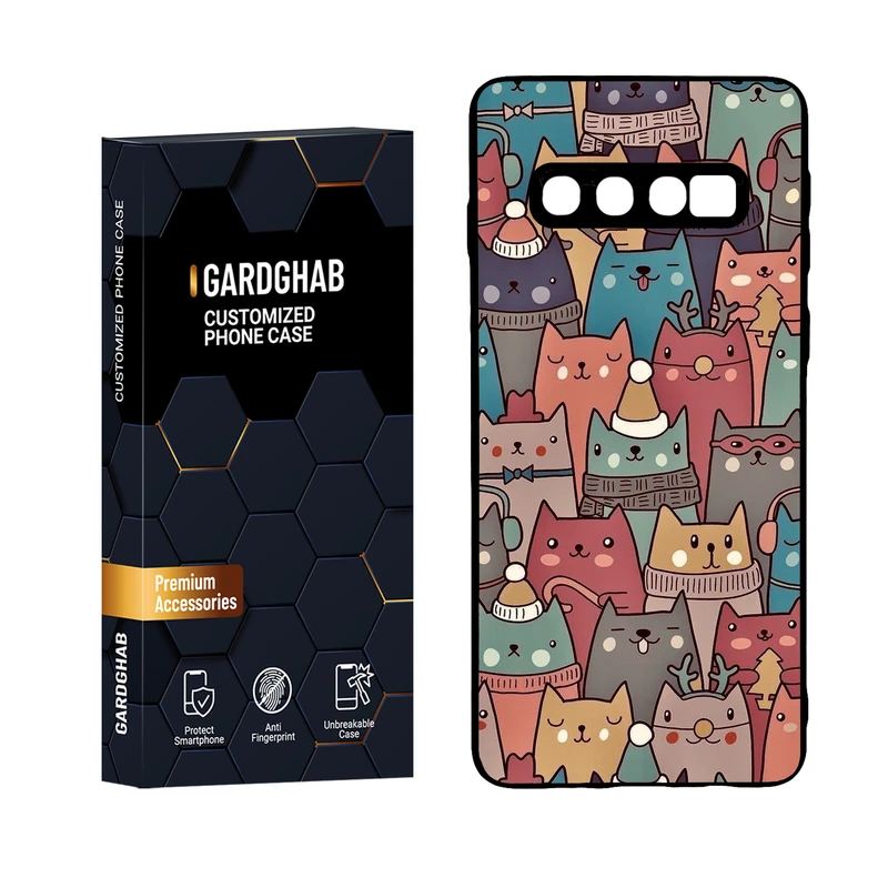 کاور گارد قاب مدل پشت گلس فانتزی مناسب برای گوشی موبایل سامسونگ Galaxy S10