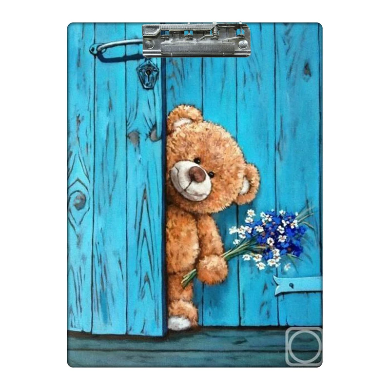 تخته شاسی طرح خرس و دسته گل کد 4954687 سایز A4