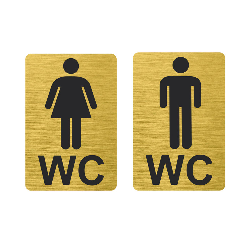 تابلو نشانگر طرح WC آقایان و بانوان مدل TR-61 مجموعه2عددی