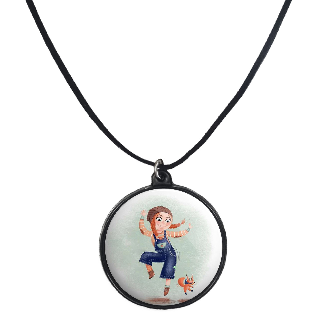 گردنبند پرمانه طرح دخترونه کد pmb.4320 مدل دو طرفه