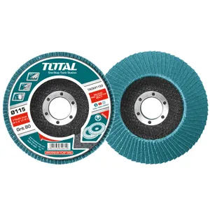 سنباده فلاپ دیسک نفتی توتال مدل Flap سایز 80 بسته 10عددی