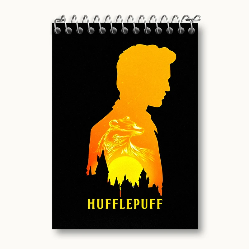 دفتر یادداشت 50 برگ خندالو طرح هافلپاف هری پاتر (Harry Potter) کد N5006