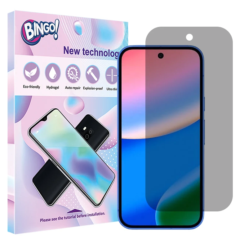 محافظ صفحه نمایش حریم شخصی بینگو مدل Tough مناسب برای گوشی موبایل گوگل Pixel 10