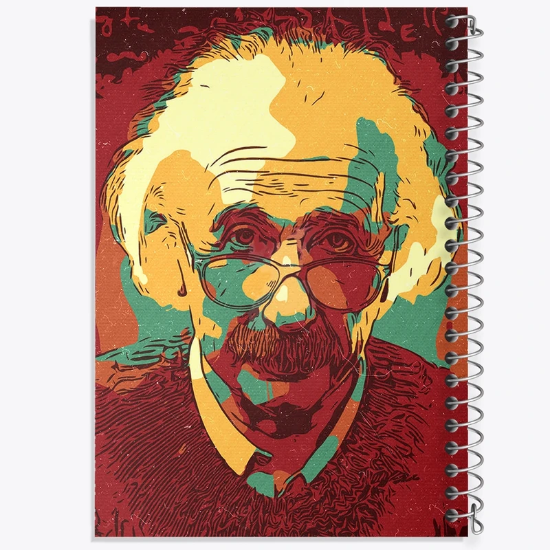 دفتر نت موسیقی 50 برگ خندالو مدل آلبرت اینشتین کد F1794