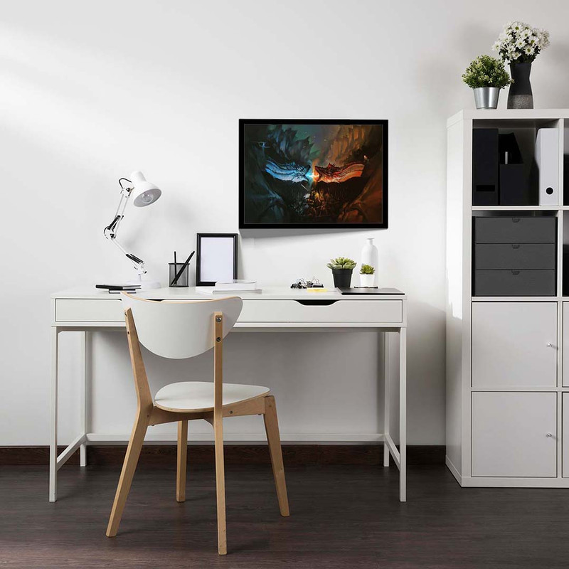 تابلو مدل ice fire dragon game of thrones کد F-13013