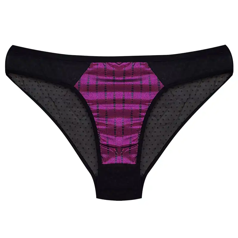 ست شورت و سوتین زنانه کارنا رز مدل فنردار کد 3391 رنگ بادمجانی