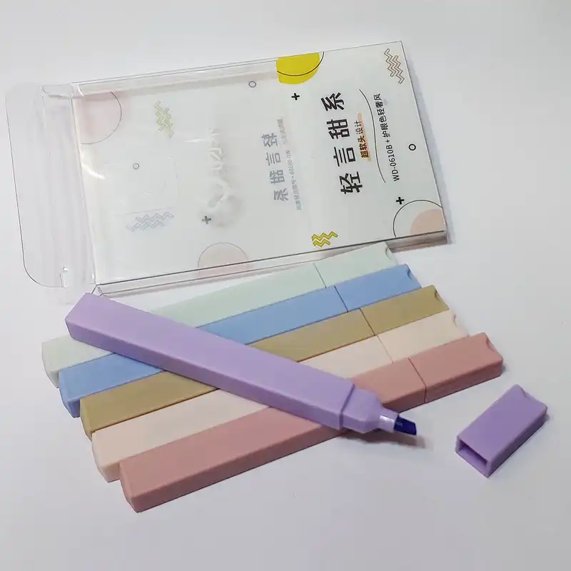 ماژیک علامت گذار مدل پاستیلی مجموعه 6 عددی