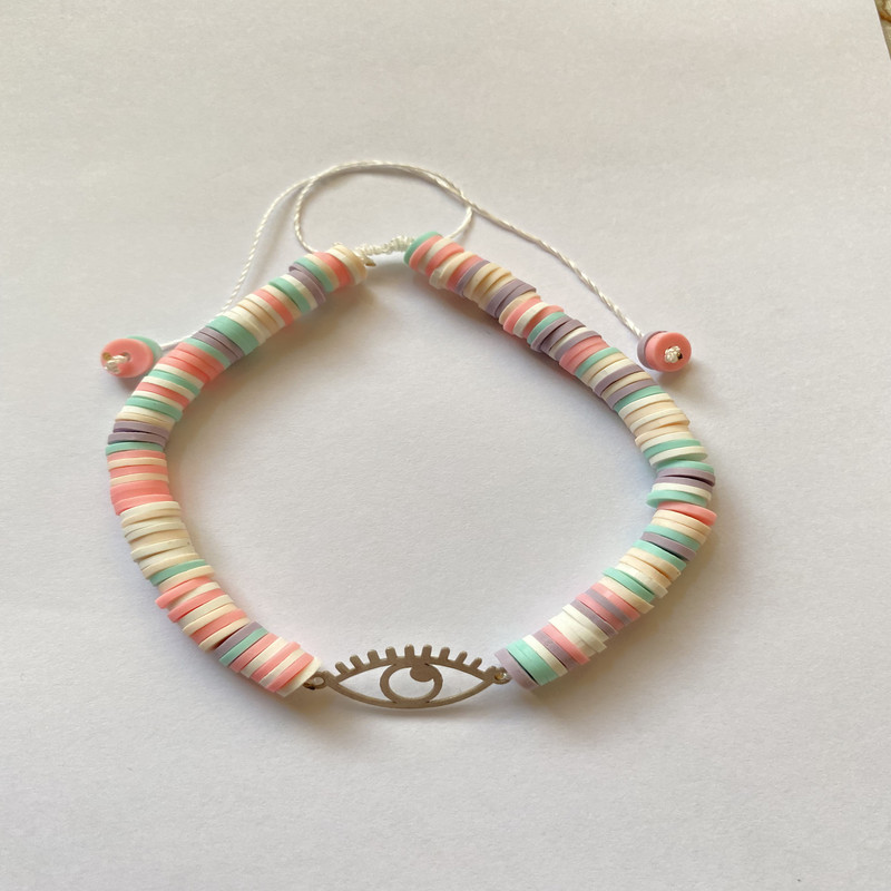 پابند نقره زنانه مدل چشم پابند نقره زنانه مدل چشم