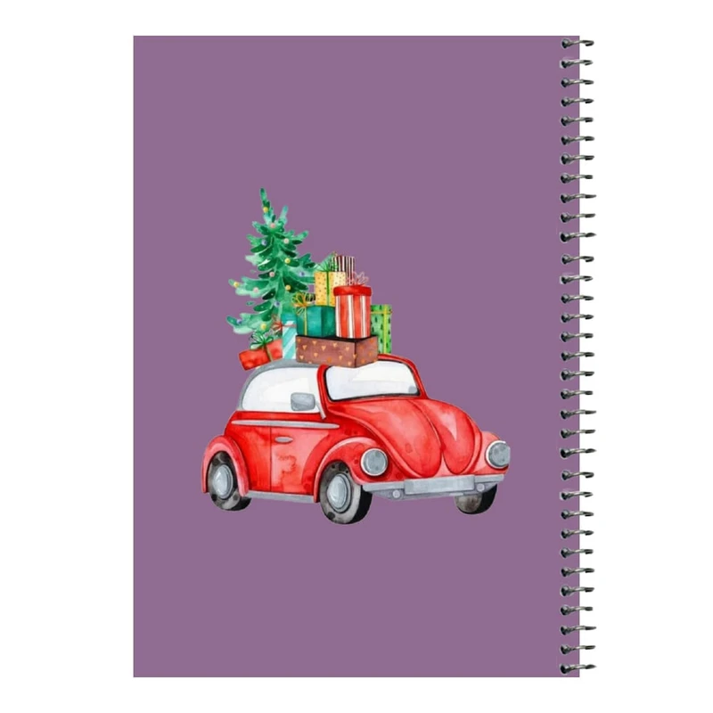 دفتر مشق 80 برگ اس جی مدل ماشین کریسمس     