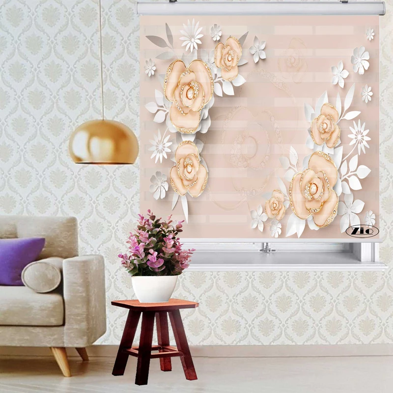 پرده زبرا زیو کد 3D1047 سایز 150x150 سانتی متر