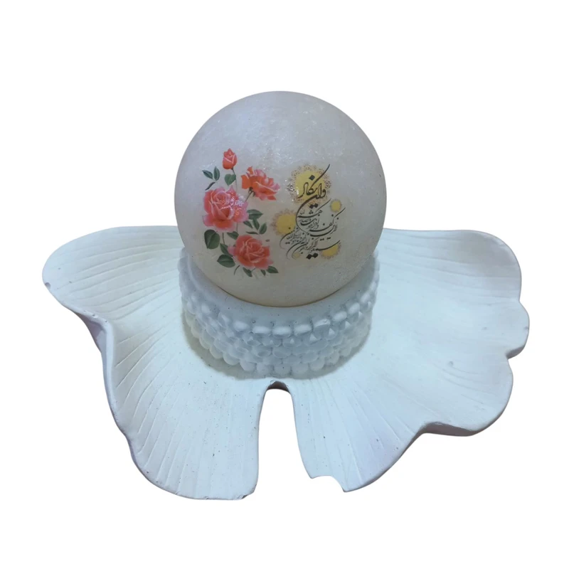 سنگ نمک دکوری مدل گوی و پایه کد B05