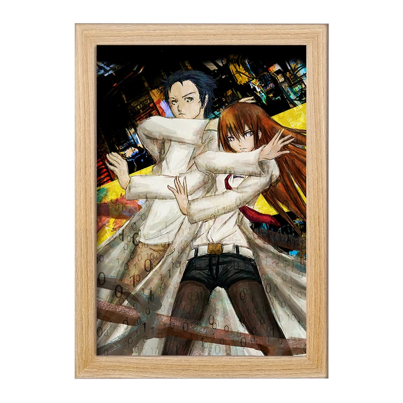 تابلو خندالو مدل کوریسو ماکیسه و رینتارو انیمه اشتاینز گیت  کد 17501