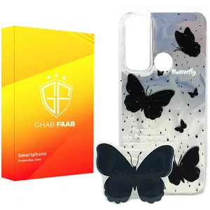 کاور قاب فاب مدل دخترانه سوکول مناسب برای گوشی موبایل شیائومی  Redmi Note 8 به همراه پاپ سوکت