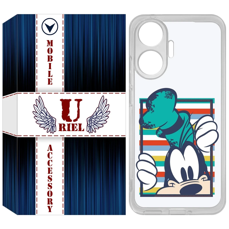 کاور یوریل مدل Clear کد 2 طرح سگ مناسب برای گوشی موبایل شیائومی Poco F7