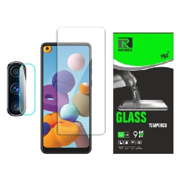 محافظ صفحه نمایش روبیکس مدل SA-A11مناسب برای گوشی موبایل سامسونگ Galaxy A11 به همراه محافظ لنز دوربین