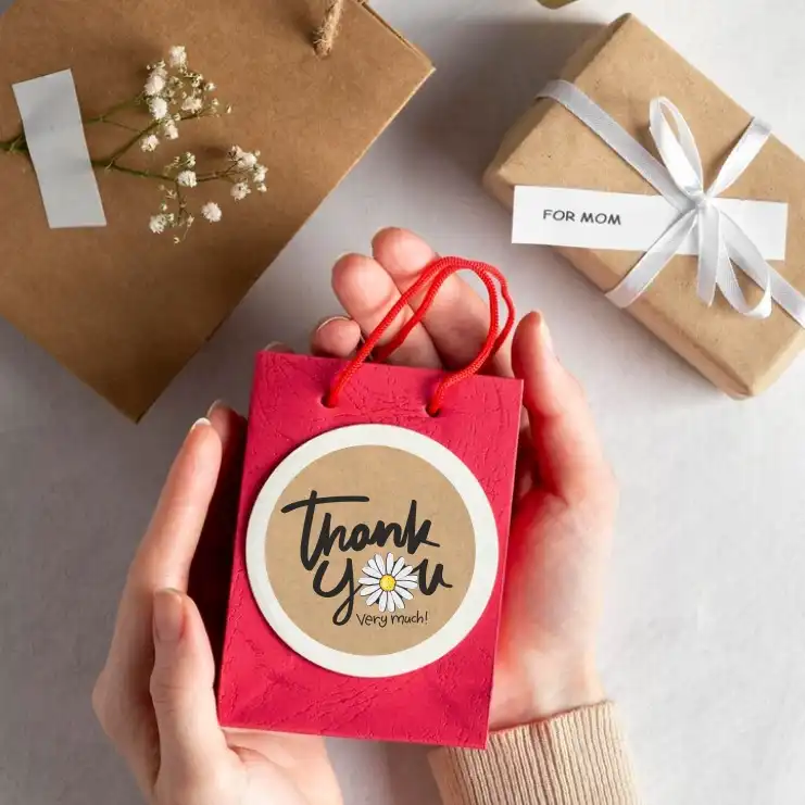 برچسب طرح کرافت مدل تشکر کد 10 مجموعه 60 عددی