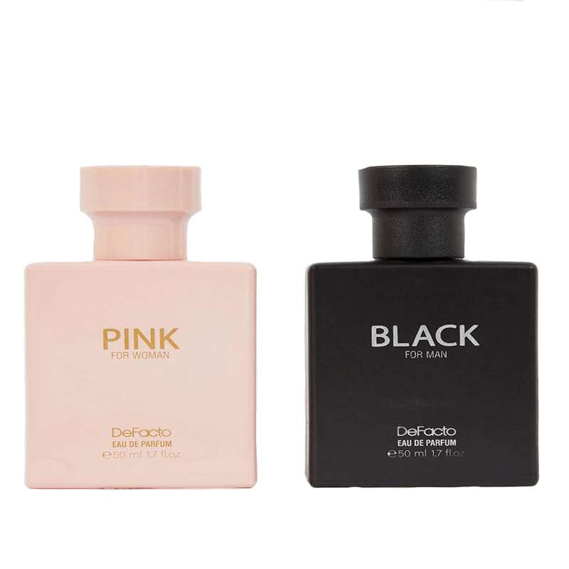 ست ادو پرفیوم دفکتو مدل Pink & Black حجم 50 میلی لیتر بسته دو عددی