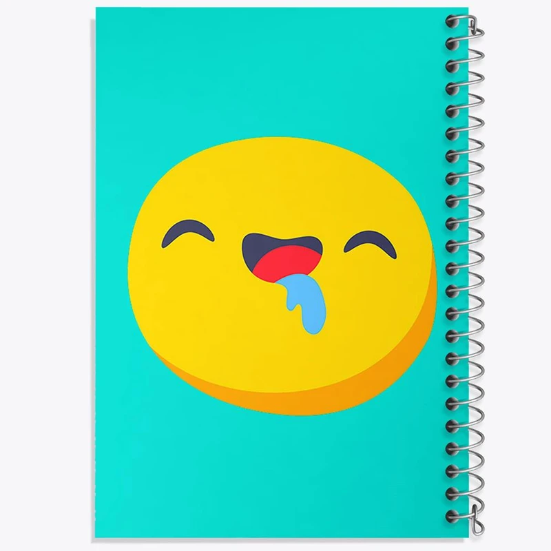 دفتر مشق 50 برگ خندالو مدل ایموجی Emoji کد 2999