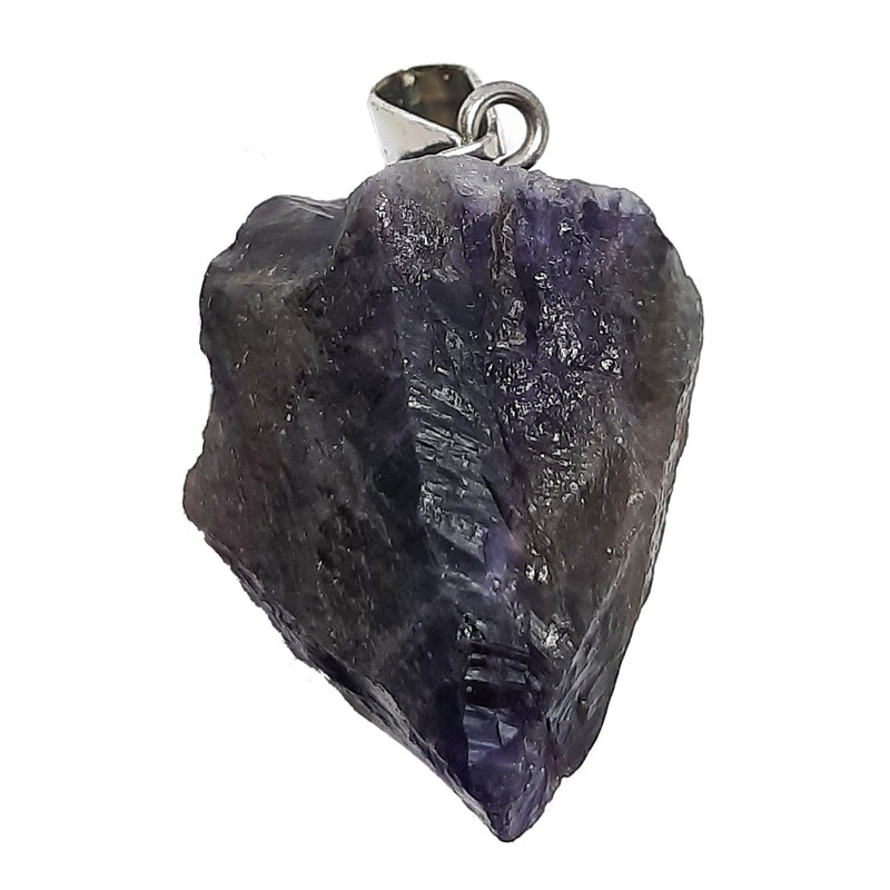 آویز گردنبند زنانه مدل بلور آمیتیست کد 32