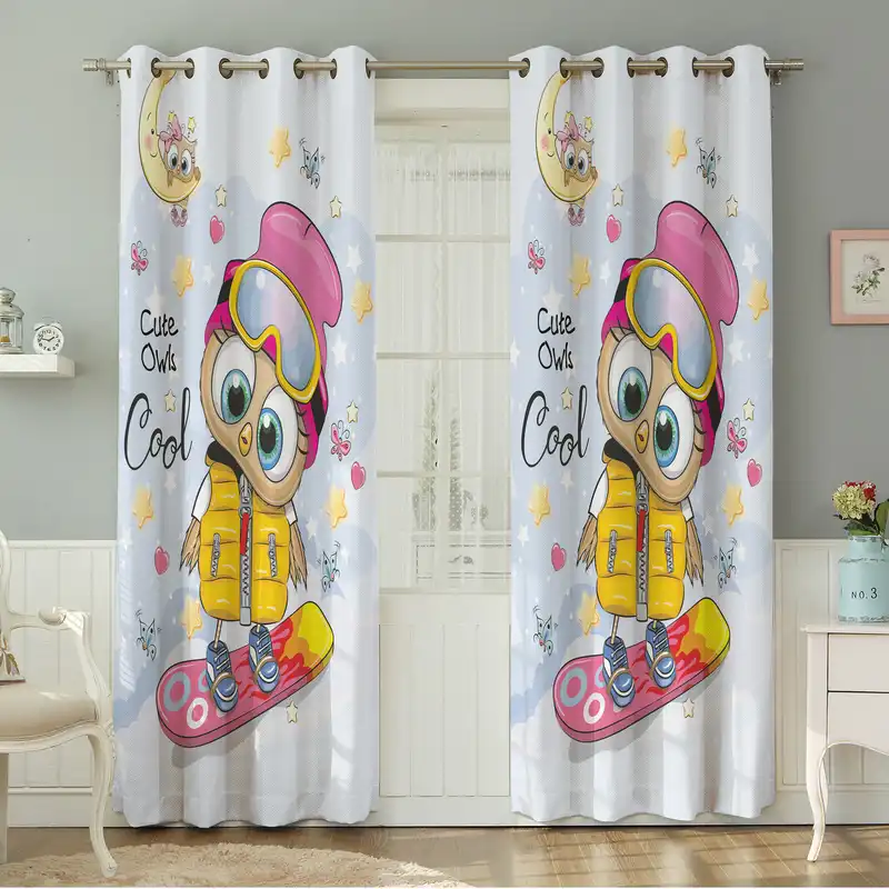 پرده نیروانا طرح کودک مدل مخمل کد 5107 سایز 140×280 سانتی متر