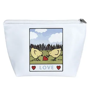 کیف لوازم آرایش دخترانه خندالو مدل جوجه های عاشق کد 7513