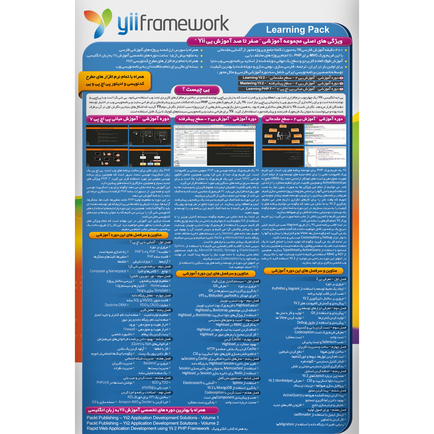 نرم افزار آموزش یی فریم ورک پی اچ پی نشر صفر تا صد