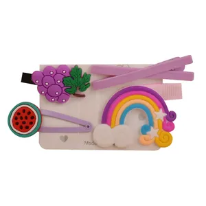 گیره مو دخترانه مدل KNP-08 بسته 4 عددی