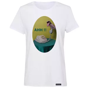 تی شرت آستین کوتاه زنانه 27 مدل Ahh کد MH1572
