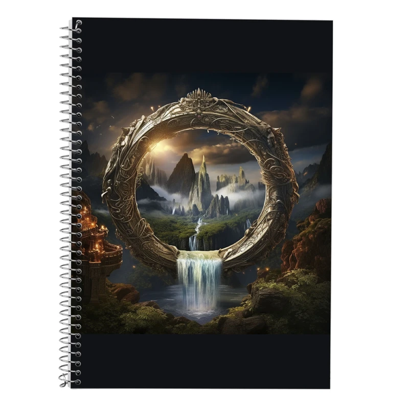 دفتر زبان 50 برگ مدوپد مدل سه خط طرح  ارباب حلقه ها The Lord of the Rings کد DF3106