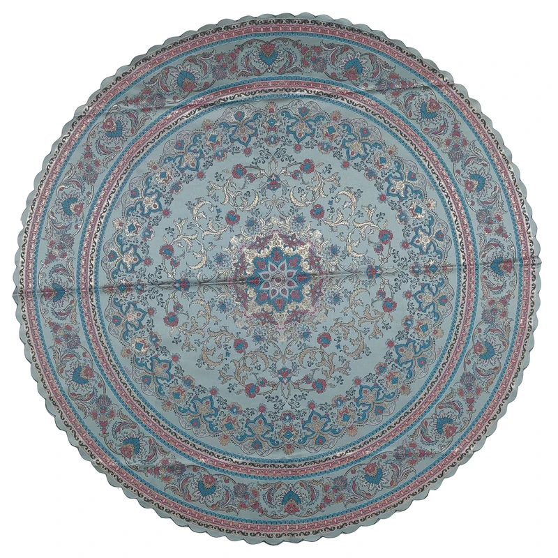 رومیزی مدل ترمه کد 120 سایز 120x120 سانتی‌متر