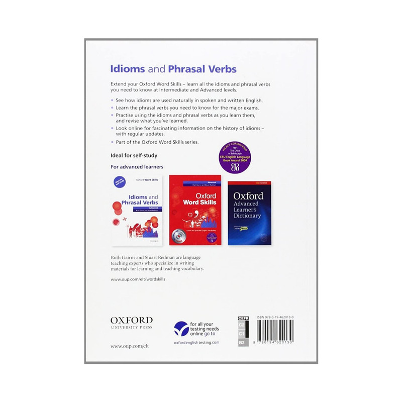 کتاب idioms and phrasal verbs اثر Stuart Redman انتشارات اکسفورد 2 جلدی