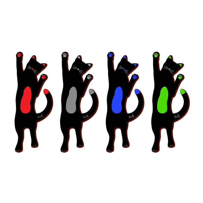 نشانگر کتاب لوکسینو مدل گربه های نازنازی و گوگولی مجموعه 4 عددی