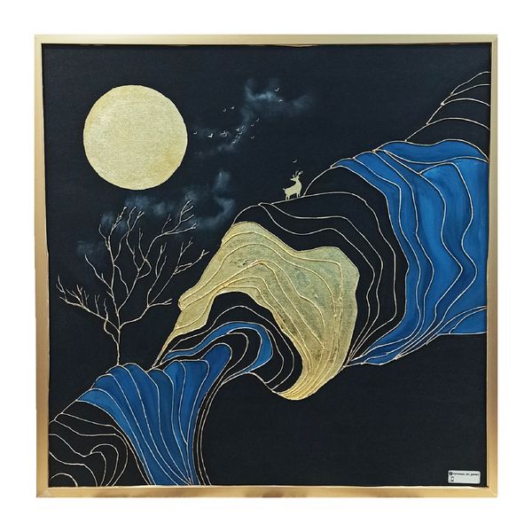 تابلو مدل کوه و گوزن تابلو مدل کوه و گوزن