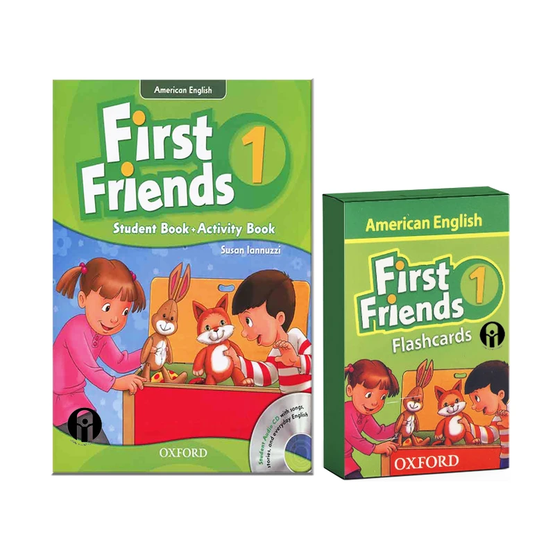 کتاب First Friends 1 And Flash Cards اثر Susan Iannuzzi And M.Fahimi Monzari انتشارات الوندپویان به همراه فلش کارت