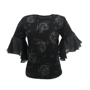 بلوز زنانه مدل آستین کلوش