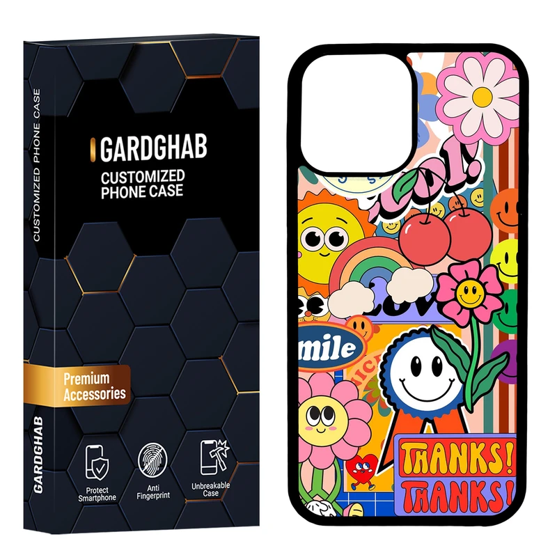 کاور گارد قاب مدل پشت گلس فانتزی مناسب برای گوشی موبایل اپل iPhone 13 Pro Max