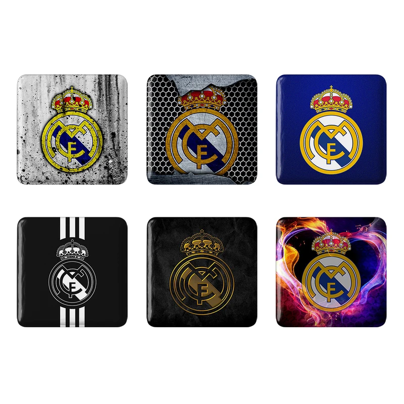 مگنت خندالو طرح باشگاه رئال مادرید Real Madrid کد 1695B مجموعه 6 عددی