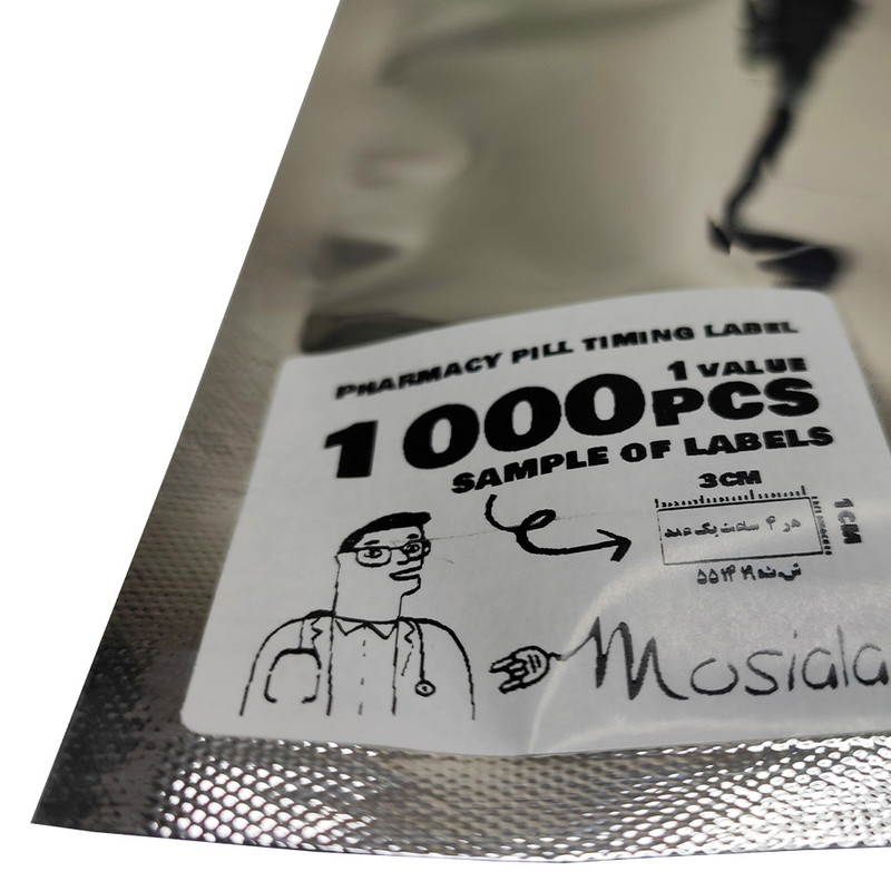 لیبل زمانبندی دارو مصیعلا طرح 4 ساعته بسته 1000 عددی لیبل زمانبندی دارو مصیعلا طرح 4 ساعته بسته 1000 عددی