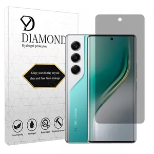 Diamond Hydrogel model privacy screen protector suitable for Tecno Camon 40 Pro mobile phone