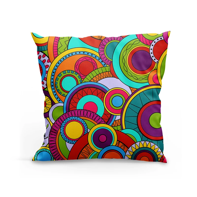 کوسن پاد آفرین مدل دایره های رنگی کد DKK47