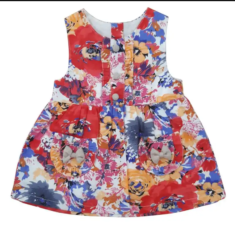 ست کت و پیراهن نوزادی مدل فلاور کد 2025