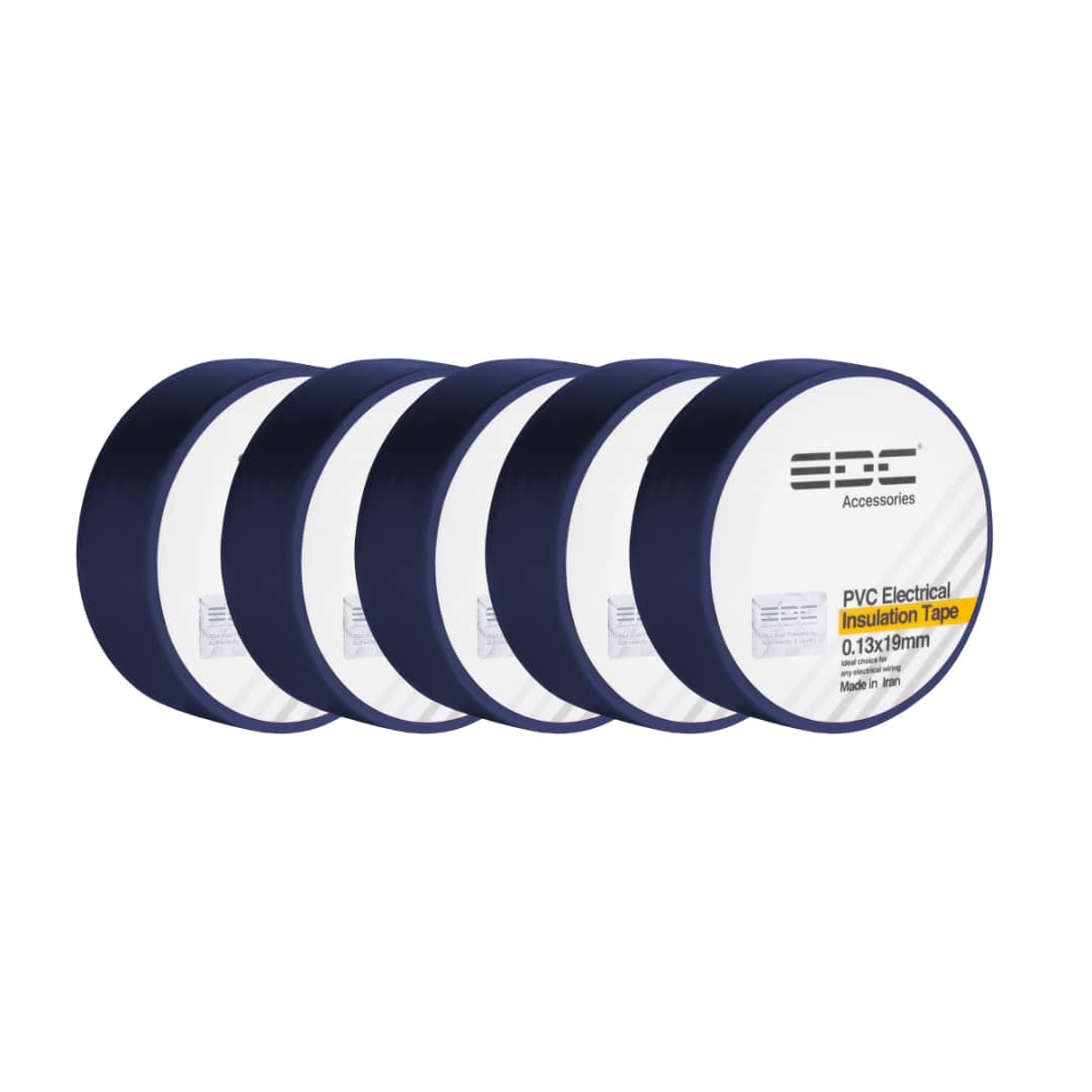 نوار چسب برق ای دی سی مدل PVC بسته 5 عددی