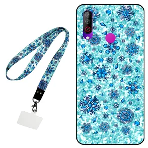 Megafone Snow Flake 0014 Cover For LG W30 Mobile Neckband 