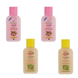 شامپو مو لطیفه مدل Coconut و Peach حجم 280 میلی لیتر مجموعه 4 عددی